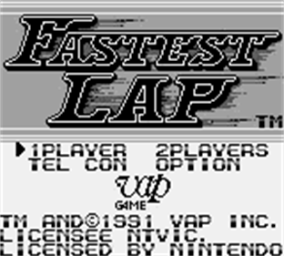 Fastest Lap - Screenshot - Game Title Image