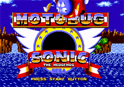 Motobug the Badnik in Sonic The Hedgehog - Screenshot - Game Title Image