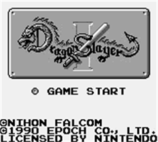 Dragon Slayer I - Screenshot - Game Title Image