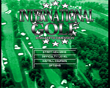 International Golf - Screenshot - Game Title Image