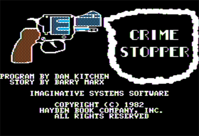 Crime Stopper: The Hijacked Heiress Caper - Screenshot - Game Title Image