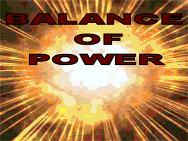 Balance of Power - Screenshot - Game Title Image