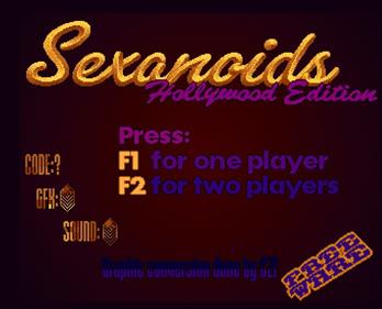 Sexanoids Hollywood Edition - Screenshot - Game Title Image