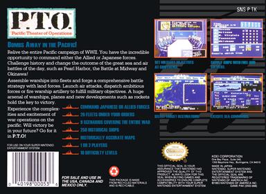 P.T.O.: Pacific Theater of Operations - Box - Back Image