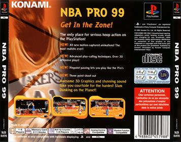 NBA In the Zone '99 - Box - Back Image