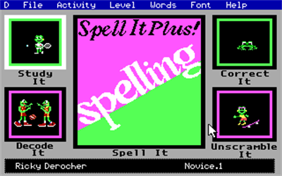 Spell It Plus! - Screenshot - Game Select Image
