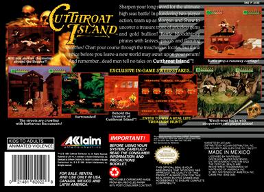 Cutthroat Island - Box - Back Image
