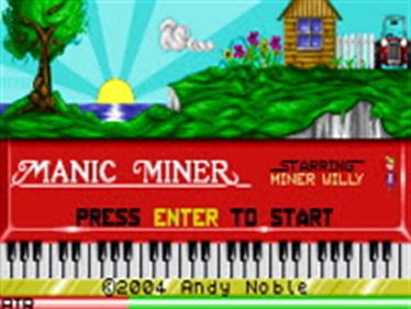 Manic Miner Remake - Screenshot - Game Title Image