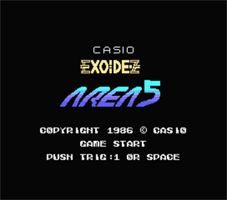 Exoide-Z Area 5 - Screenshot - Game Title Image