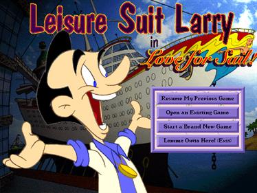 Leisure Suit Larry: Love for Sail! - Screenshot - Game Title Image