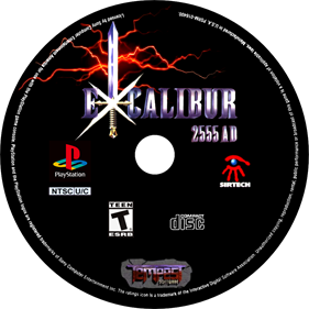 Excalibur 2555 A.D. - Fanart - Disc Image