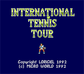 International Tennis Tour - Screenshot - Game Title Image