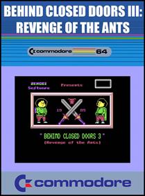 Behind Closed Doors III: Revenge of the Ants - Fanart - Box - Front Image