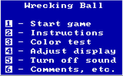 Wrecking Ball - Screenshot - Game Title Image