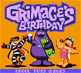 Grimace's Birthday - Screenshot - Game Title Image