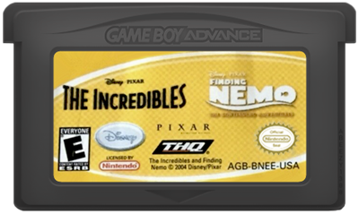 2 Games in 1: Finding Nemo: The Continuing Adventures / The Incredibles - Cart - Front Image