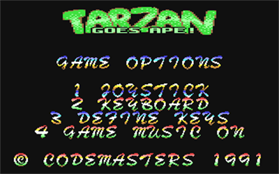 Tarzan Goes Ape - Screenshot - Game Title Image