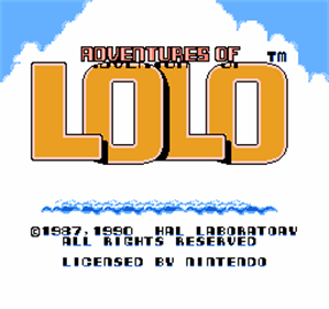 Adventures of Lolo - Screenshot - Game Title Image