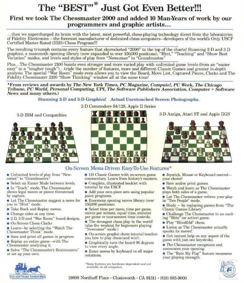 ibm pc y compatibles - the chessmaster 2000 - e - Comprar