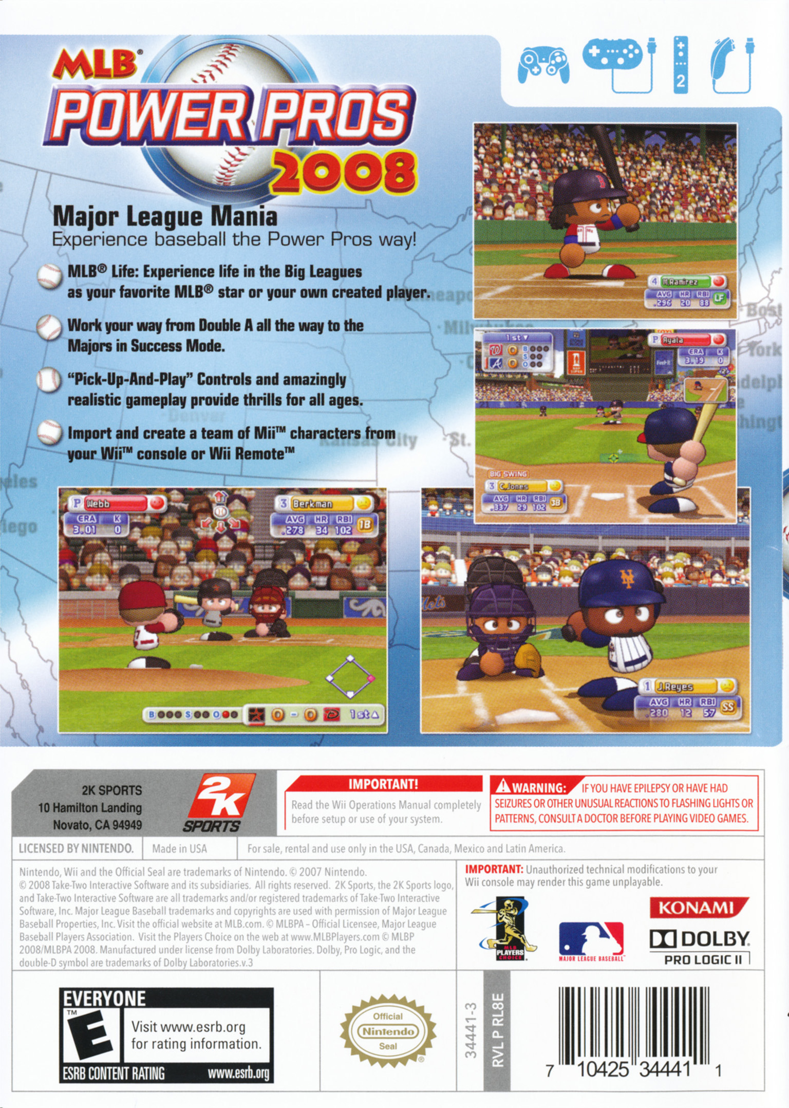 MLB Power Pros 2008 Details LaunchBox Games Database