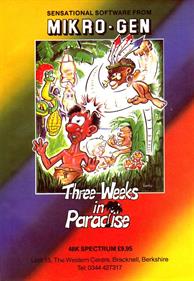 Three Weeks in Paradise - Advertisement Flyer - Front