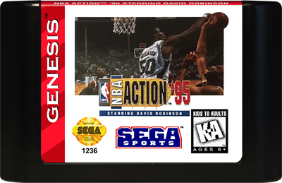 NBA Action '95 Starring David Robinson - Cart - Front Image