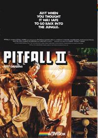 Pitfall II: Lost Caverns - Advertisement Flyer - Front Image
