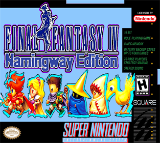 Final Fantasy IV Namingway Edition - Fanart - Box - Front Image