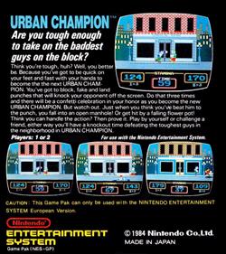 Urban Champion - Box - Back Image