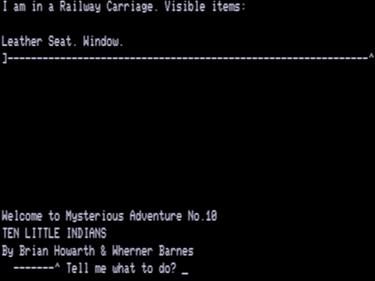 Mysterious Adventures # 10: Ten Little Indians - Screenshot - Game Title Image