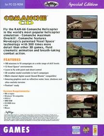 Comanche CD - Box - Back Image