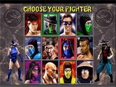 Mortal Kombat II - Screenshot - Game Select Image