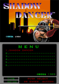 Shadow Dancer (Mega-Tech) - Screenshot - Game Title Image