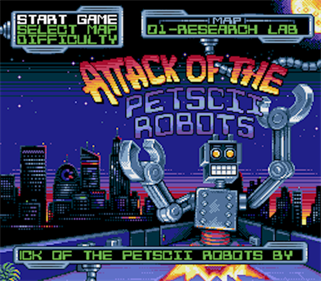 Attack of the PETSCII Robots - Screenshot - Game Title Image