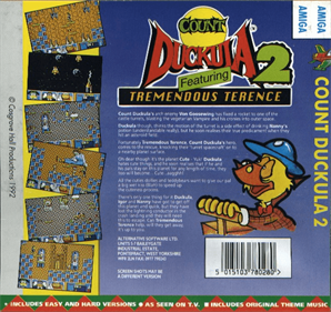 Count Duckula 2: Featuring Tremendous Terence - Box - Back Image
