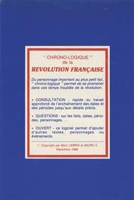 Révolution Française - Box - Back Image