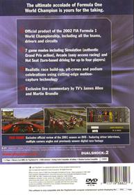 Formula One 2002 - Box - Back Image