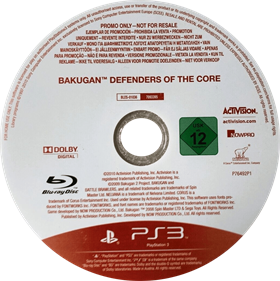Bakugan: Defenders of the Core - Disc Image