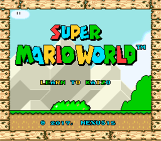 Super Mario World: Learn 2 Kaizo - Screenshot - Game Title Image