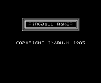 Pinball Maker - Screenshot - Game Title Image