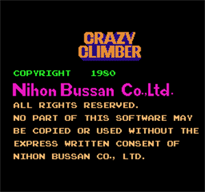 Arcade Hits: Crazy Climber - Screenshot - Game Title Image