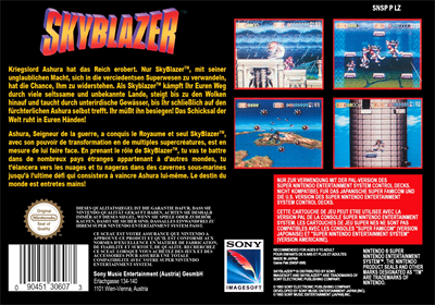 Skyblazer - Box - Back Image
