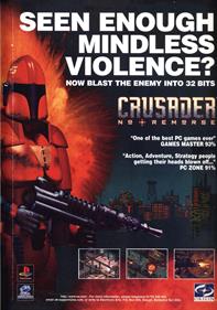 Crusader: No Remorse - Advertisement Flyer - Front Image