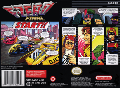 F-Zero Final - Fanart - Box - Back Image