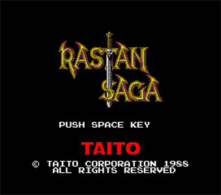 Rastan Saga - Screenshot - Game Title Image