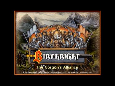 Birthright: The Gorgon's Alliance - Screenshot - Game Title Image