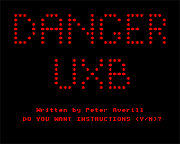 Danger UXB - Screenshot - Game Title Image