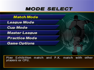 Pro Evolution Soccer - Screenshot - Game Select Image
