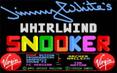 Jimmy White's Whirlwind Snooker - Screenshot - Game Title Image