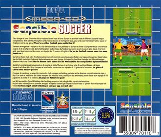 Championship Soccer '94 - Box - Back Image